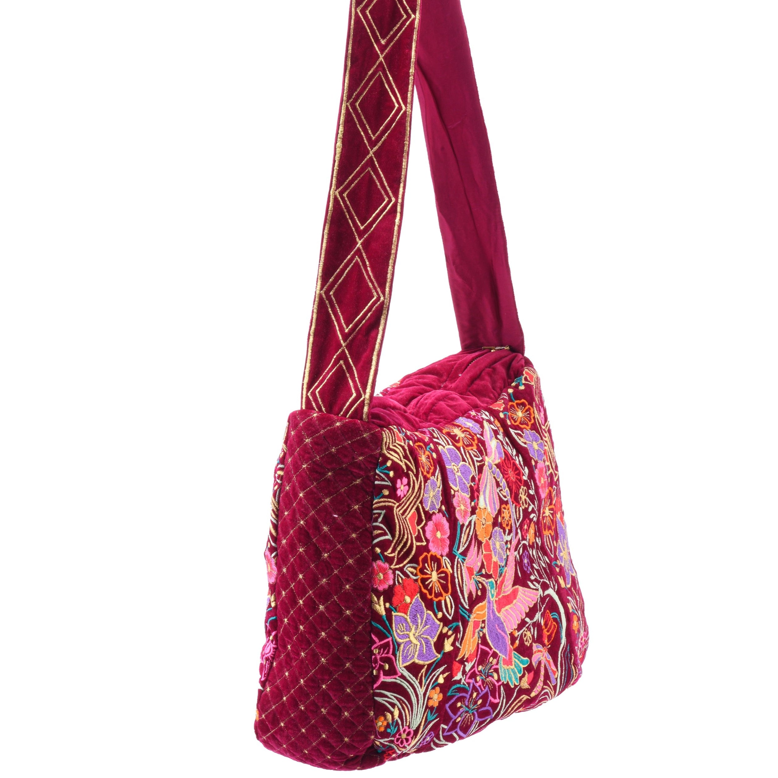 The Selena Luxe Tote Berry Red Light