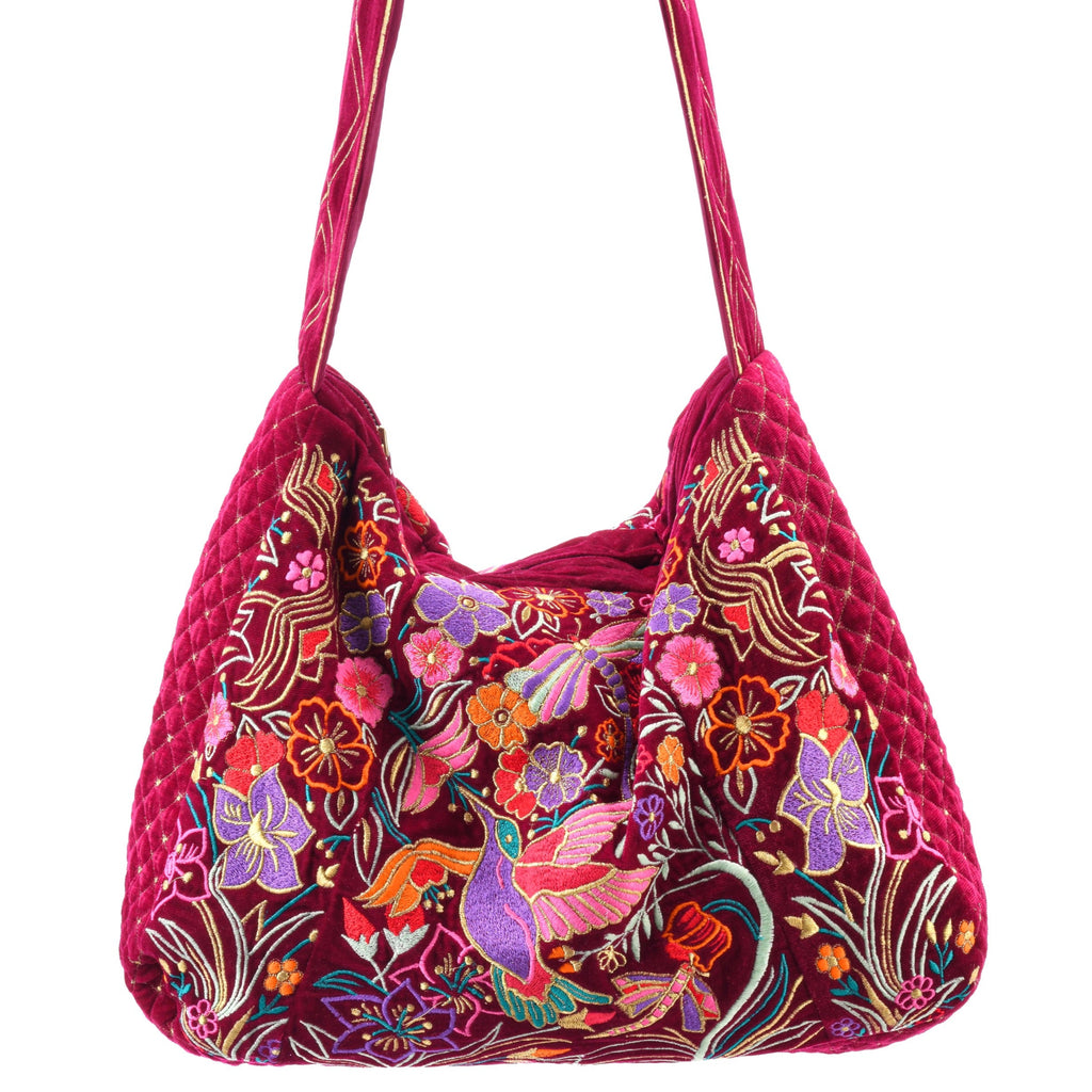 The Selena Luxe Tote Berry Red Light