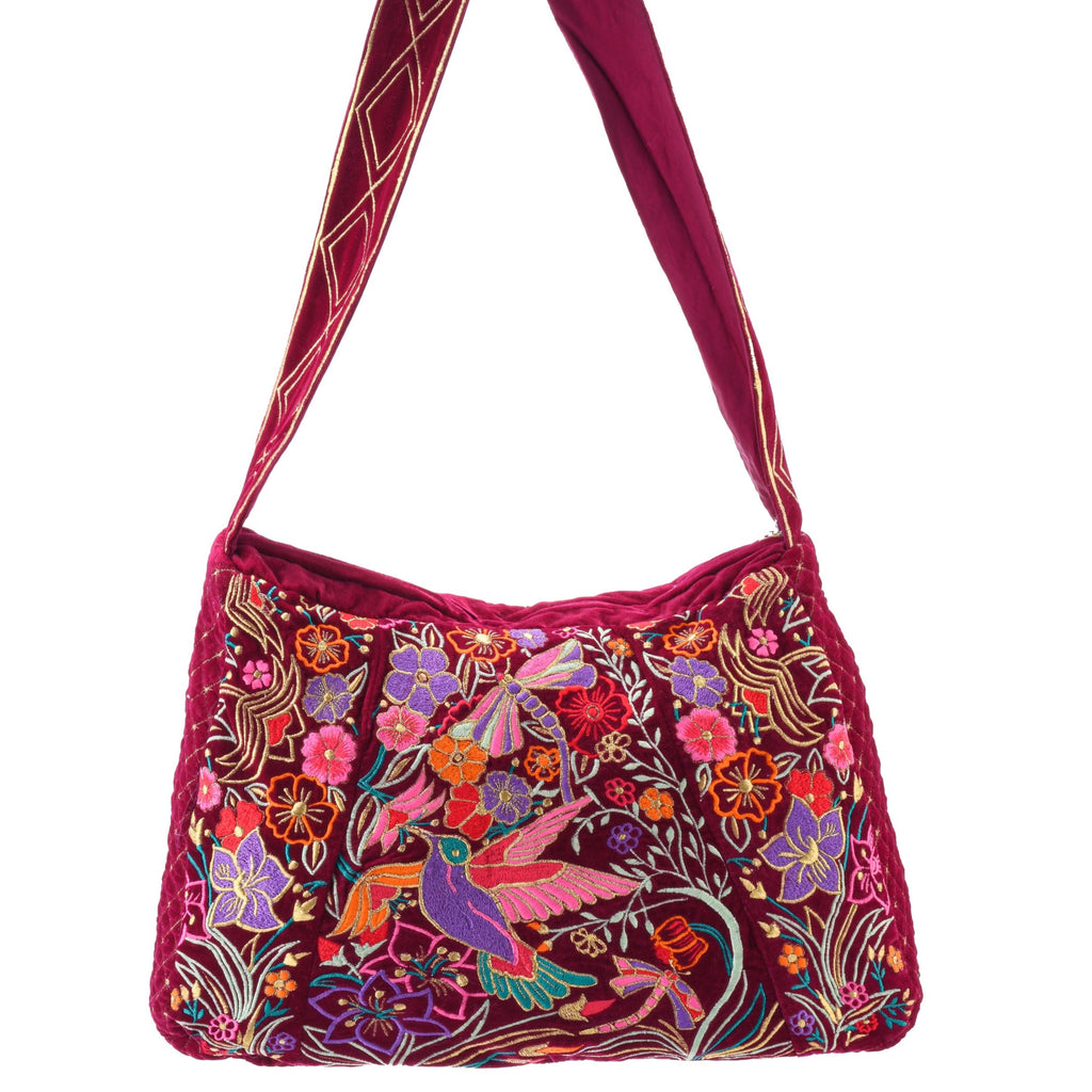 The Selena Luxe Tote Berry Red Light