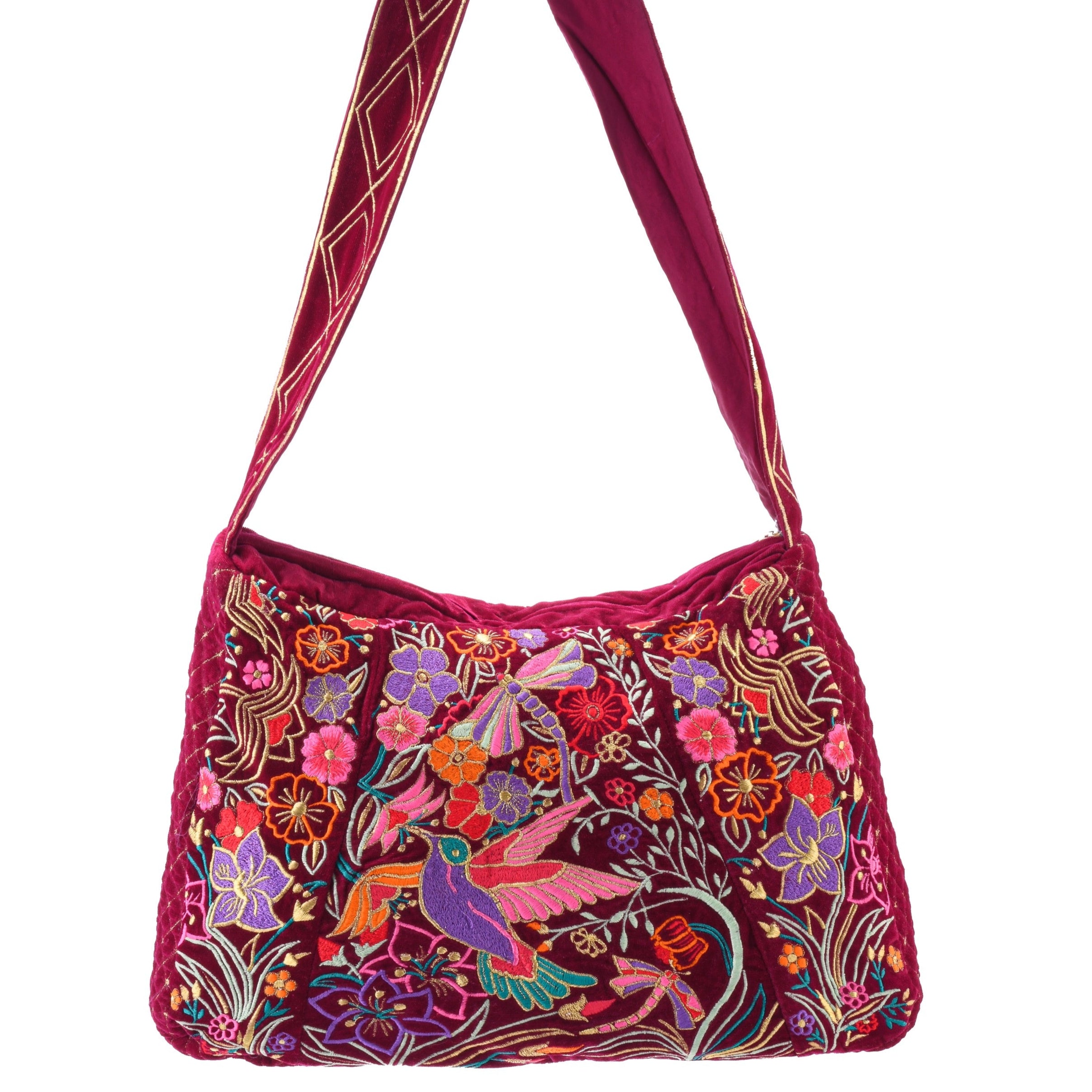 The Selena Luxe Tote Berry Red Light