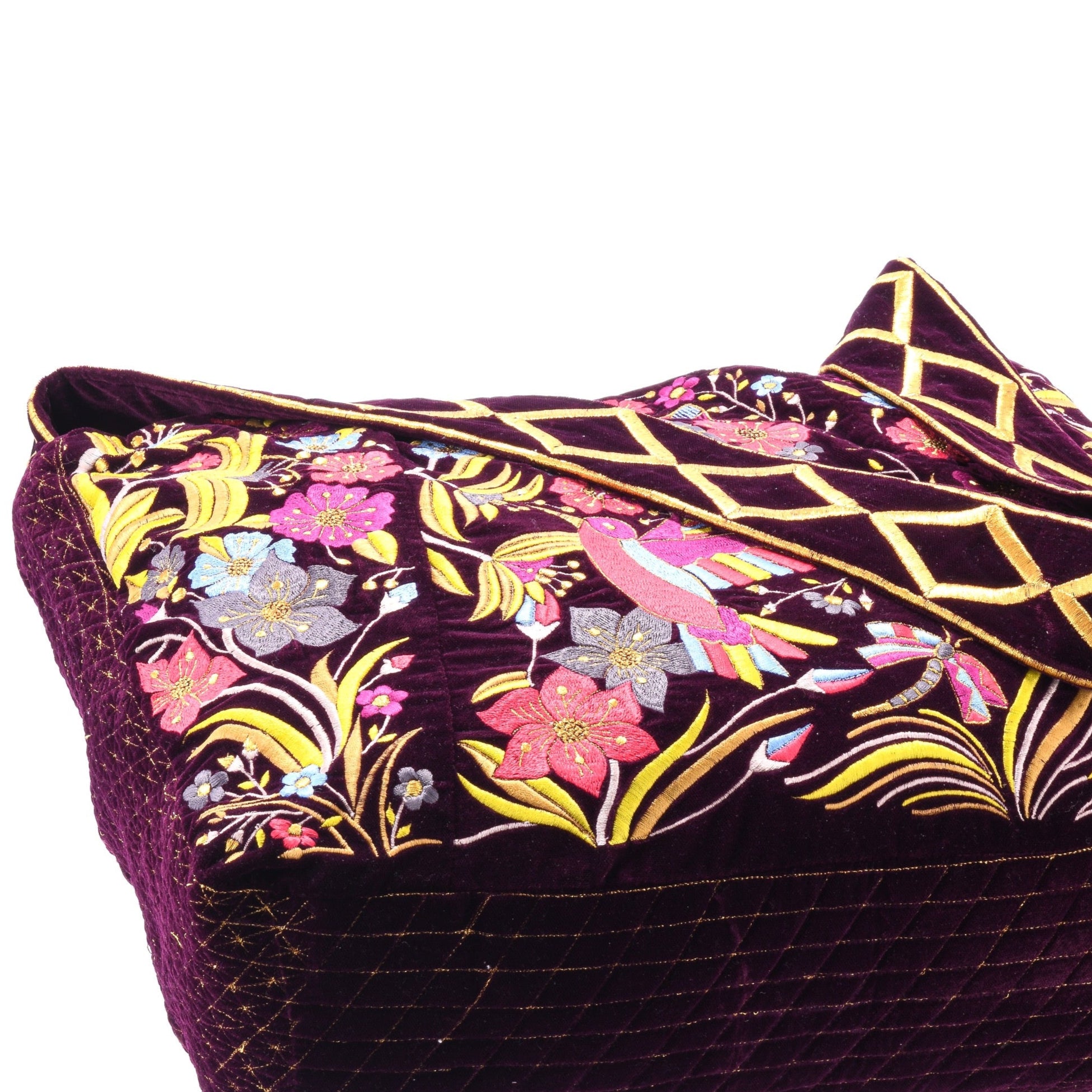 The Selena Luxe Tote Burgundy