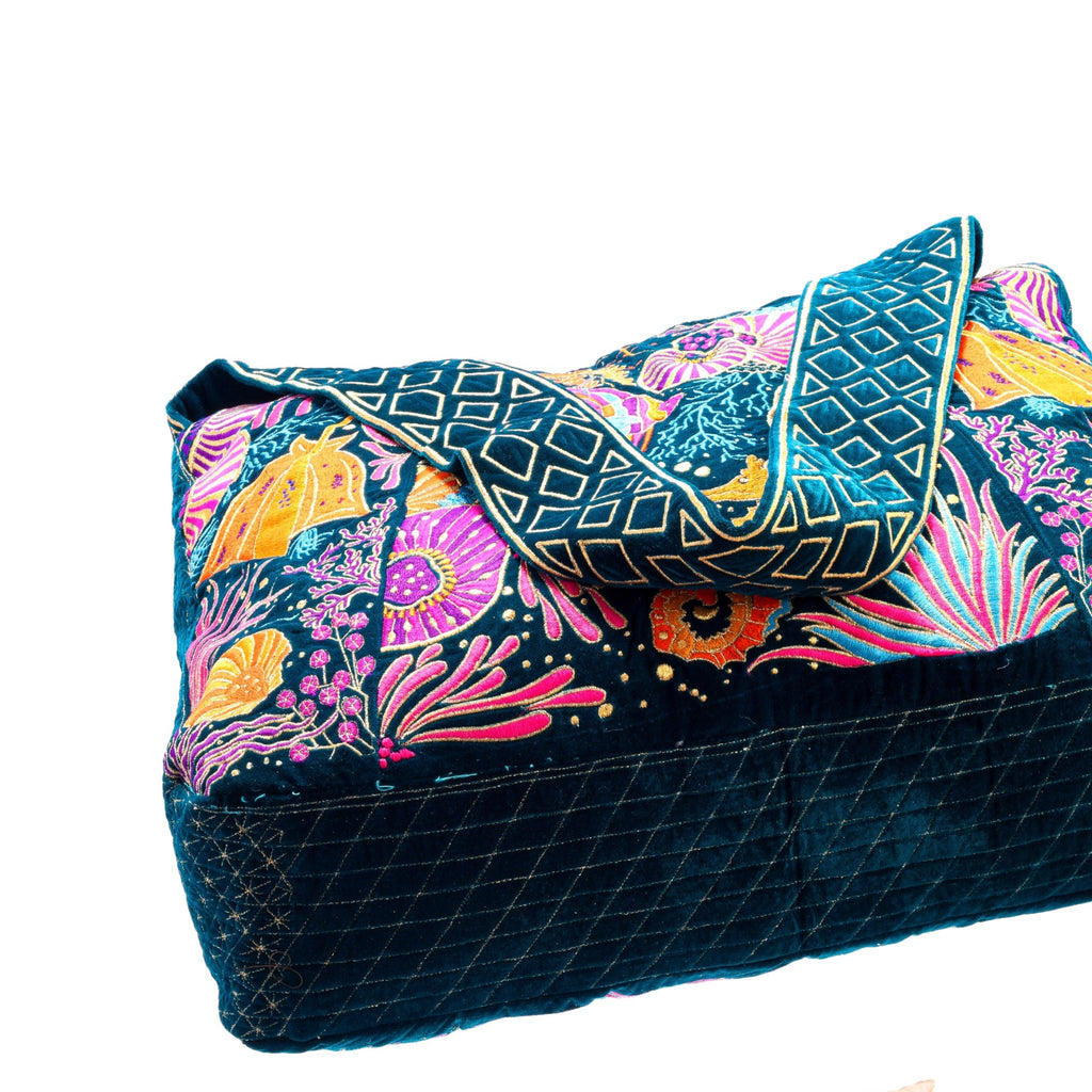 The Azores Luxe Tote Sea Green