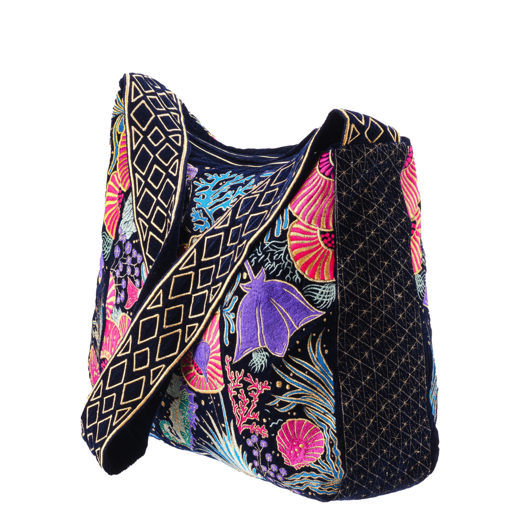 The Azores Luxe Tote Deep Blue