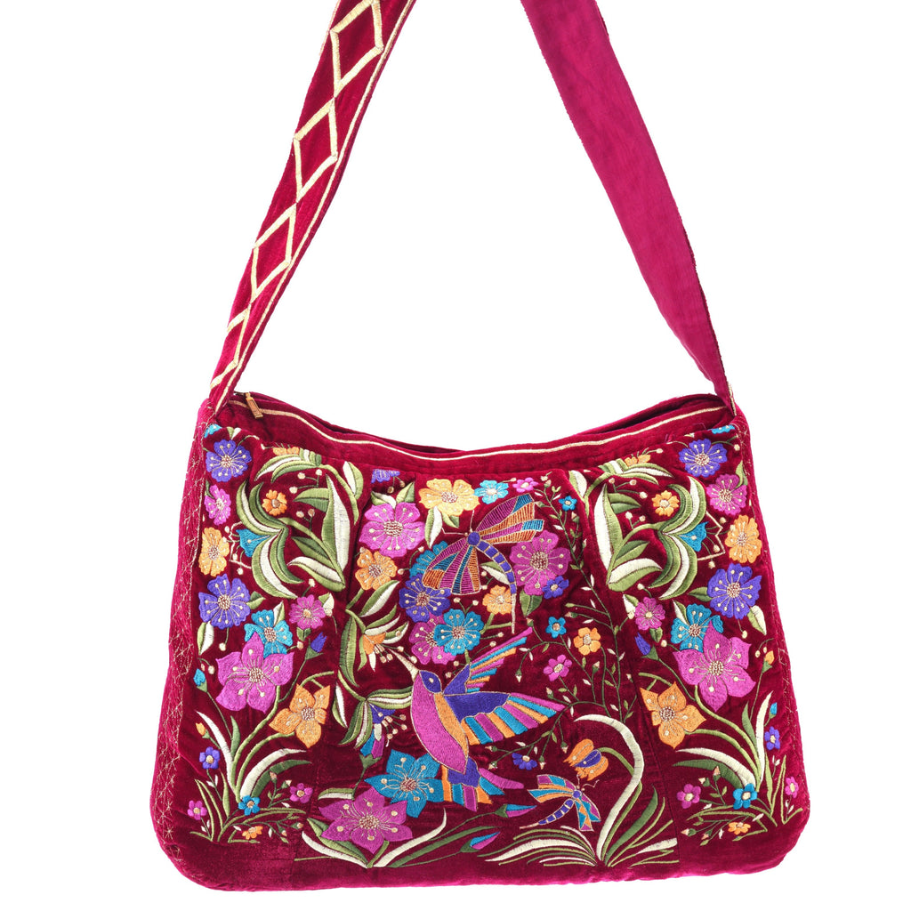 The Selena Luxe Tote Berry Red