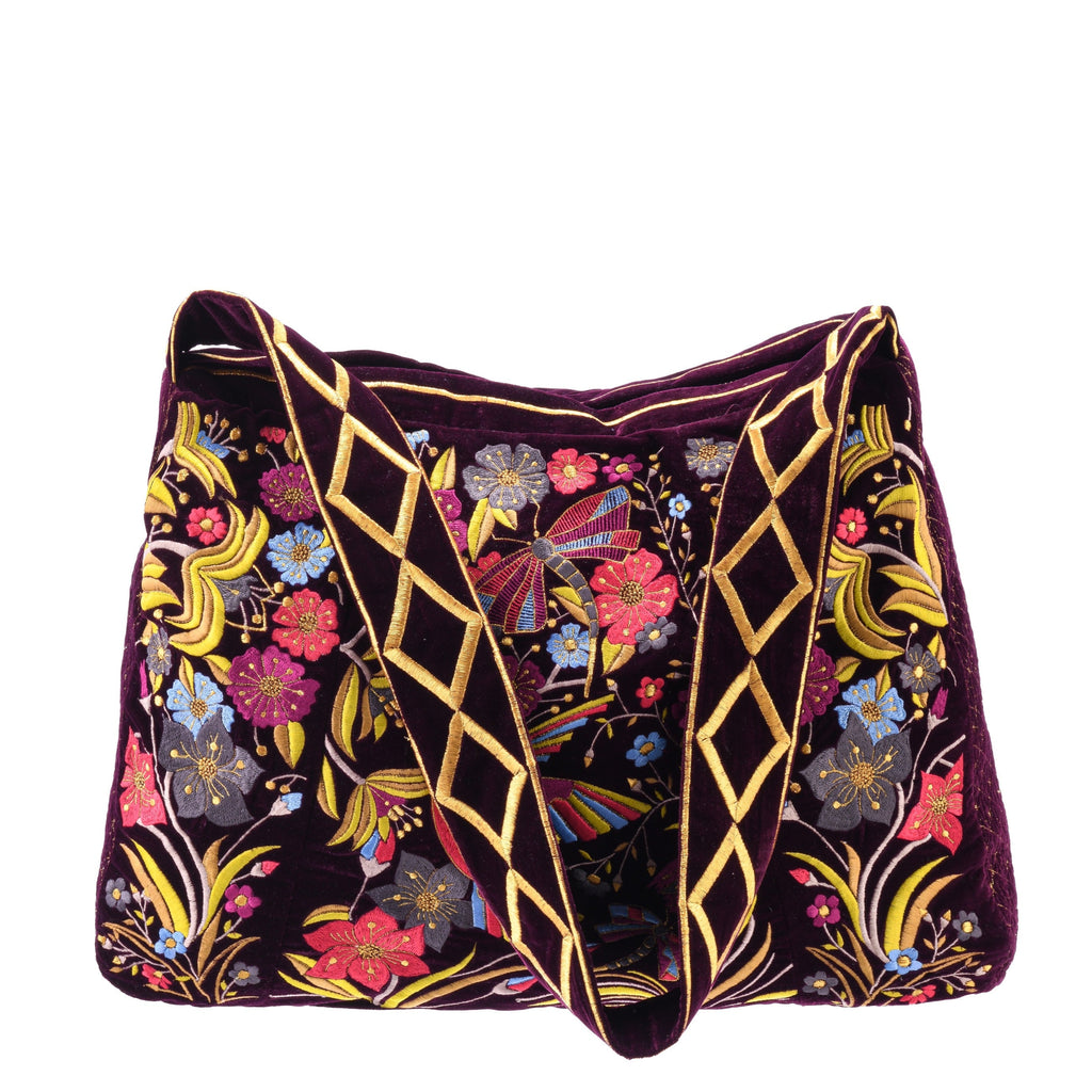 The Selena Luxe Tote Burgundy