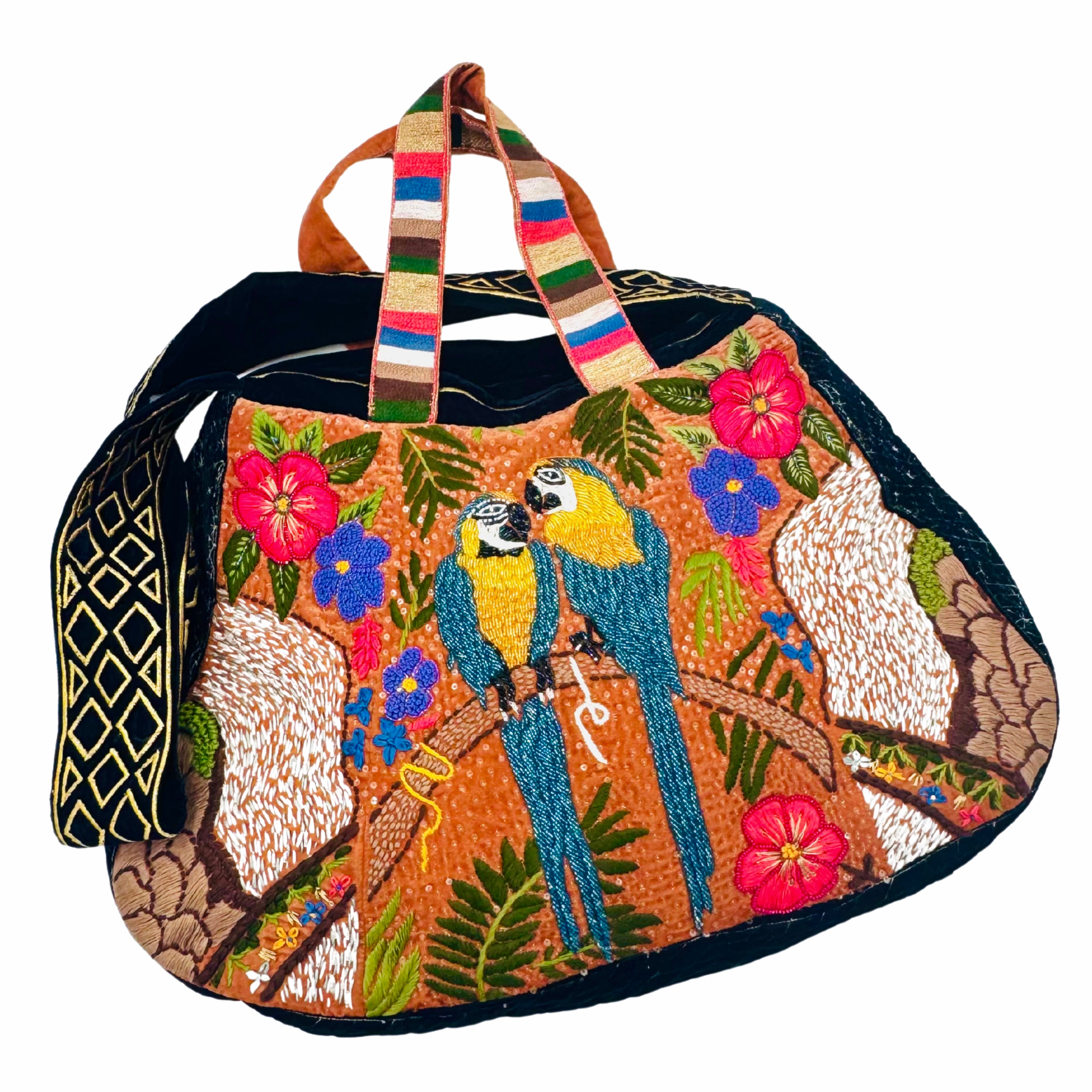 The Malibu Luxe Hobo  - Hand Embroidered Limited Edition Hobo Bag