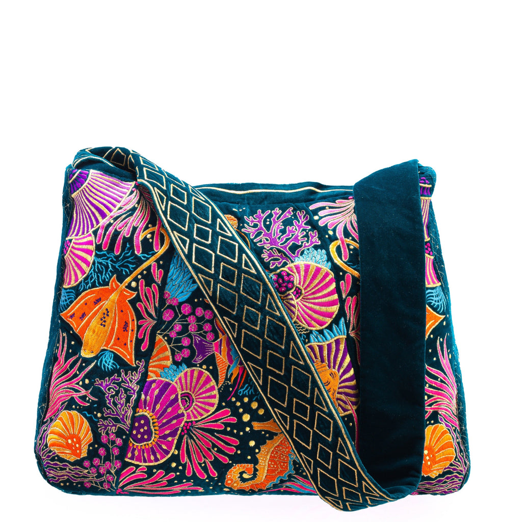 The Azores Luxe Tote Sea Green