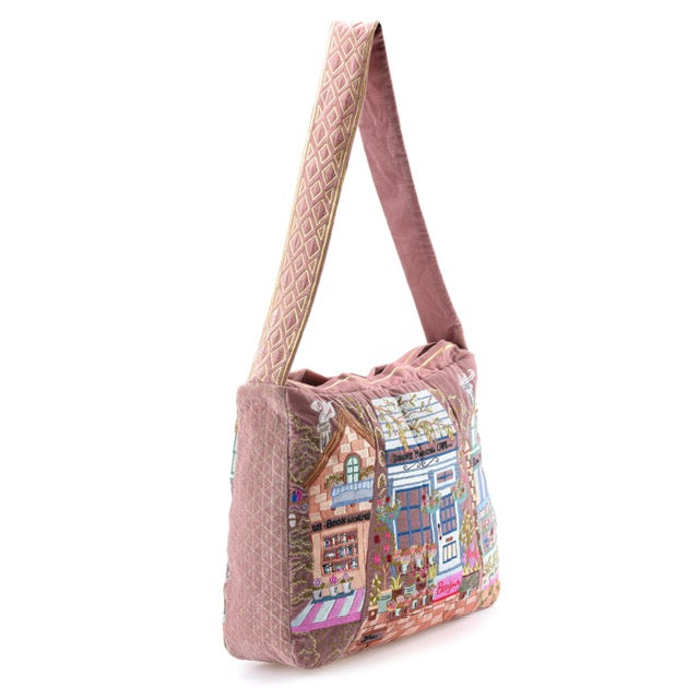 The Chelsea Luxe Tote - Dusty Rose - Embroidered Tote Bag
