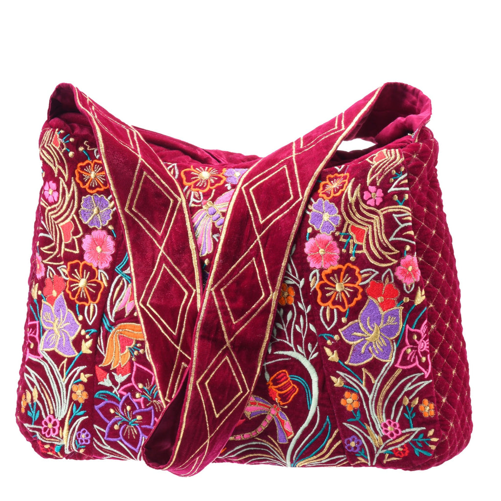 The Selena Luxe Tote Berry Red Light