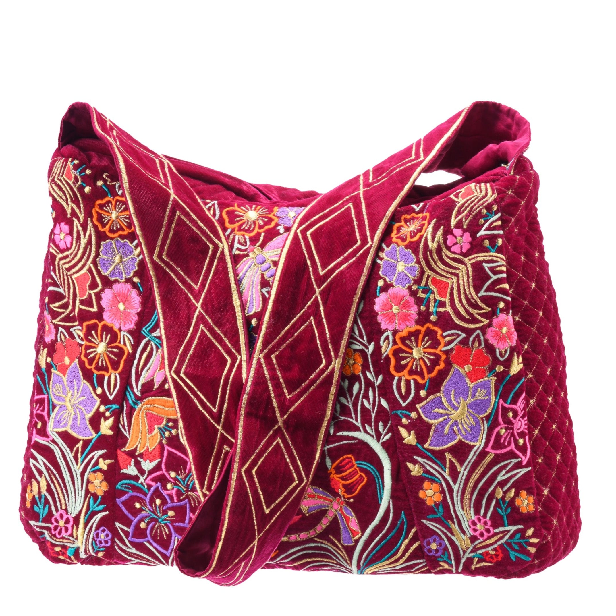 The Selena Luxe Tote Berry Red Light