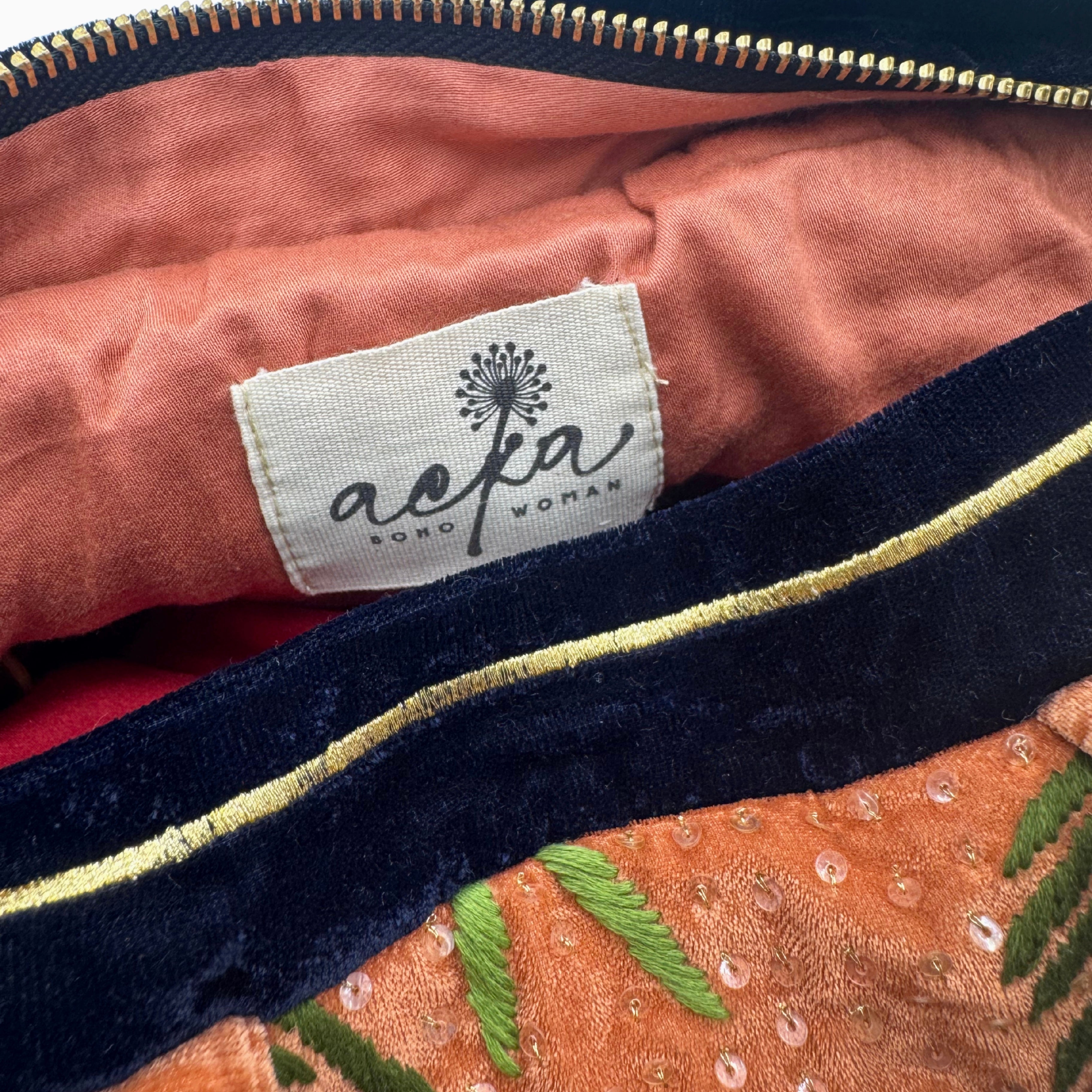 The Malibu Luxe Hobo  - Hand Embroidered Limited Edition Hobo Bag