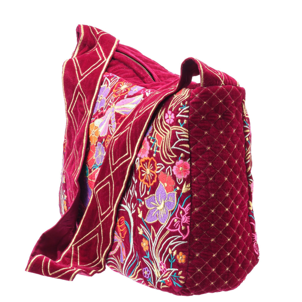 The Selena Luxe Tote Berry Red Light