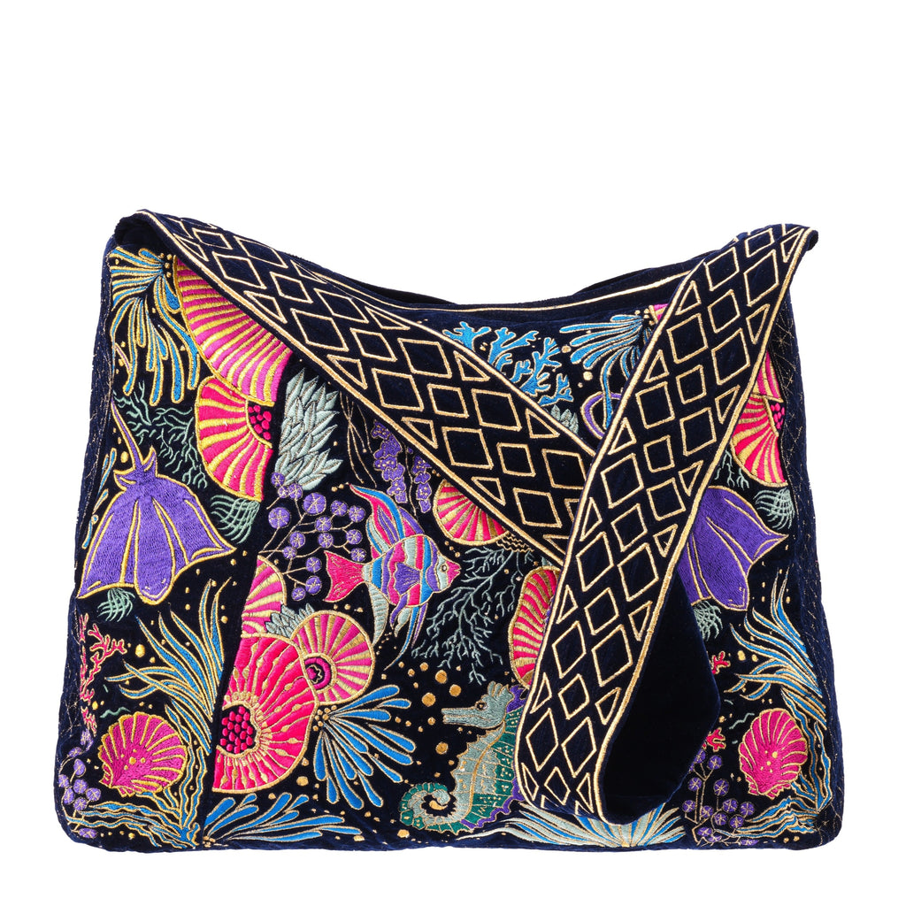 The Azores Luxe Tote Deep Blue