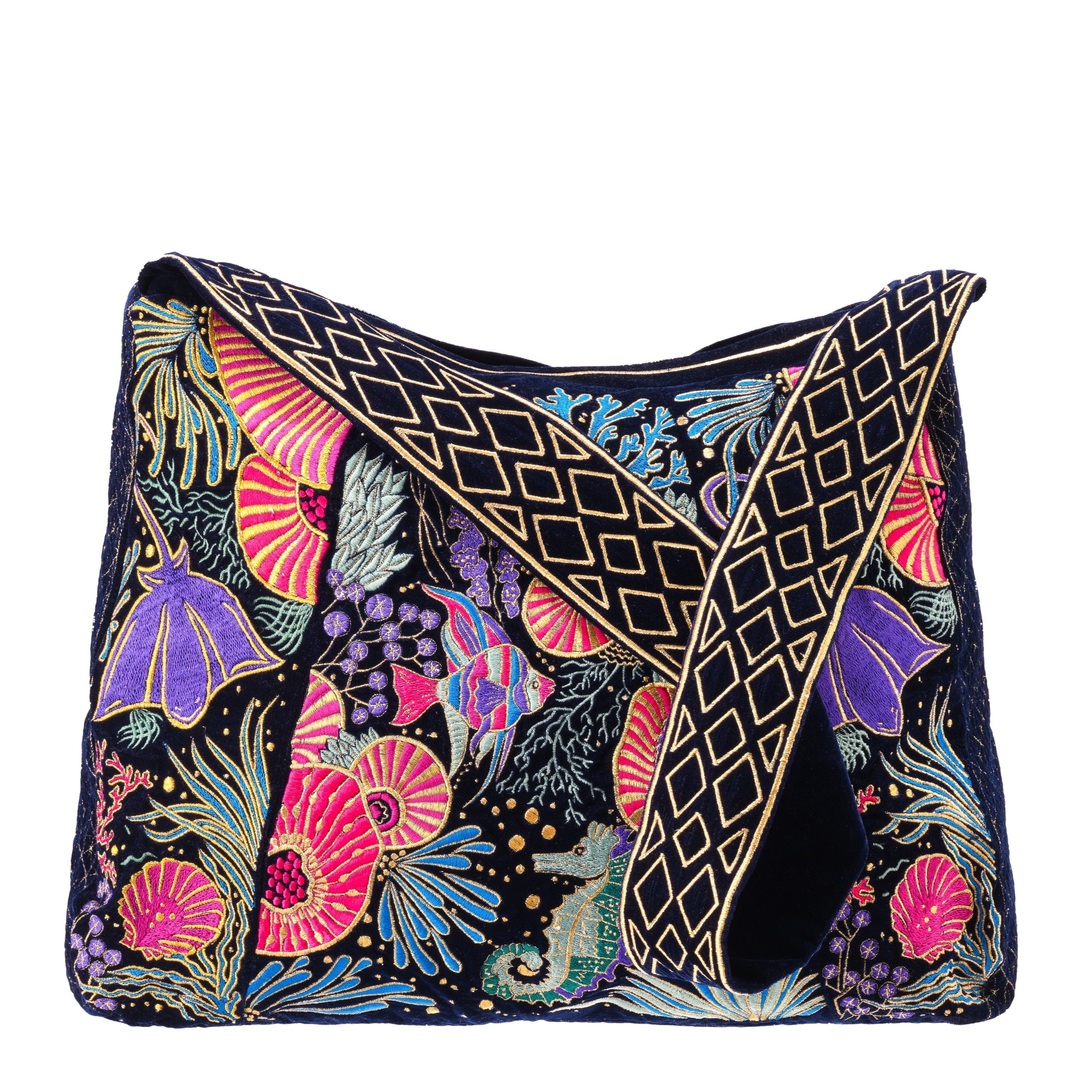 The Azores Luxe Tote Deep Blue