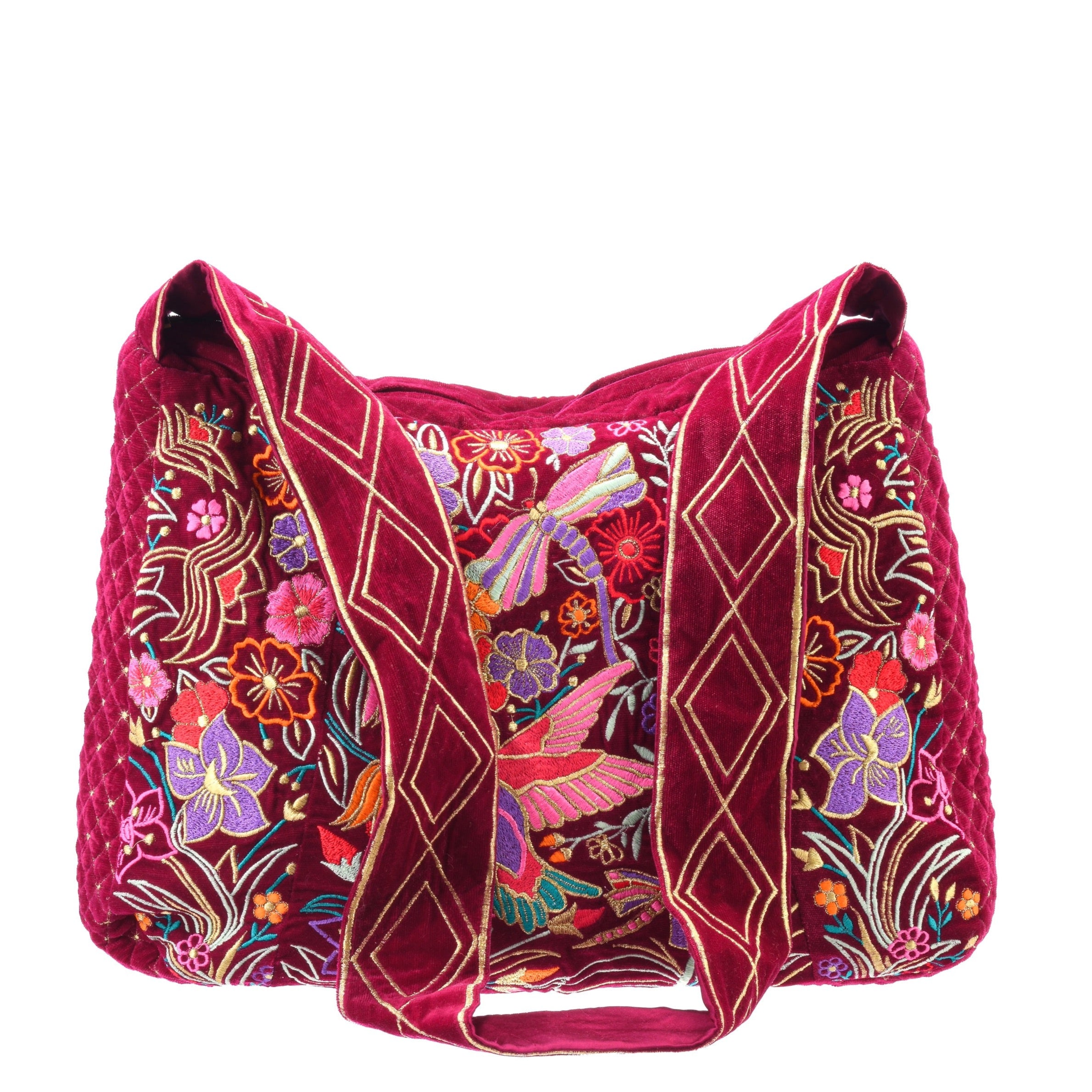 The Selena Luxe Tote Berry Red Light