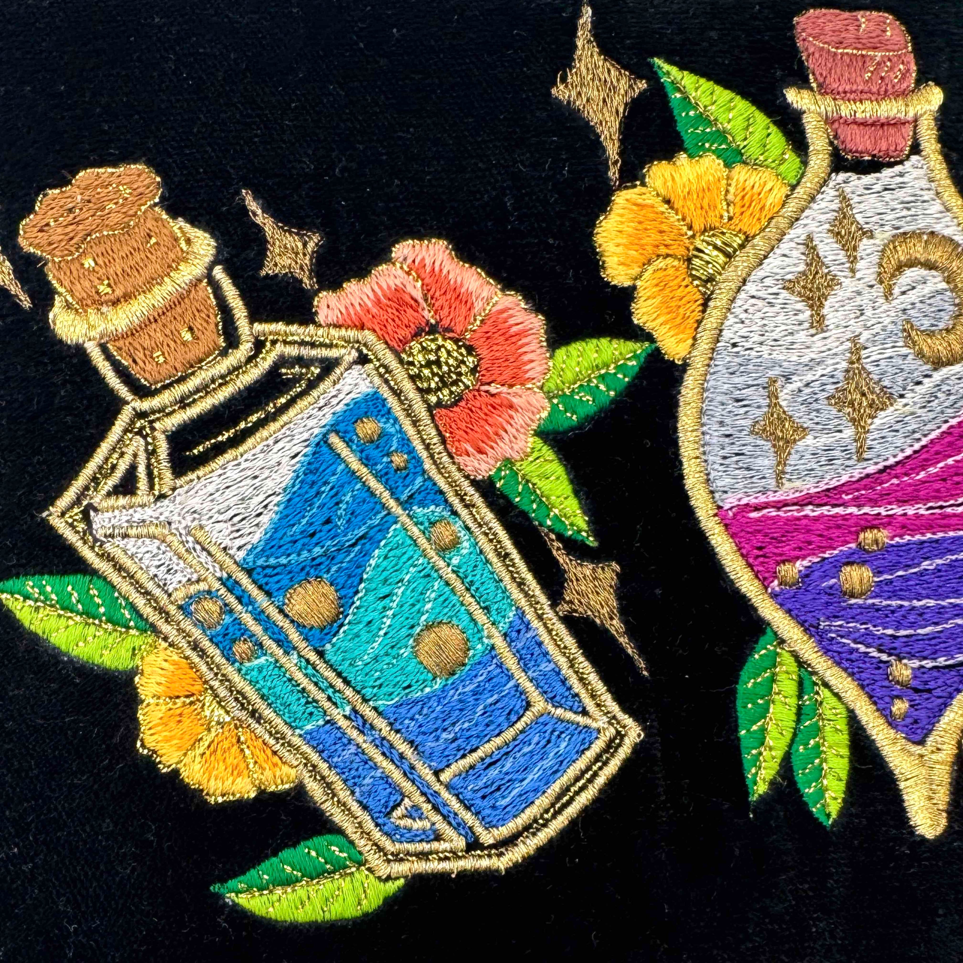 The Potions Luxe Pouch - Inky Black