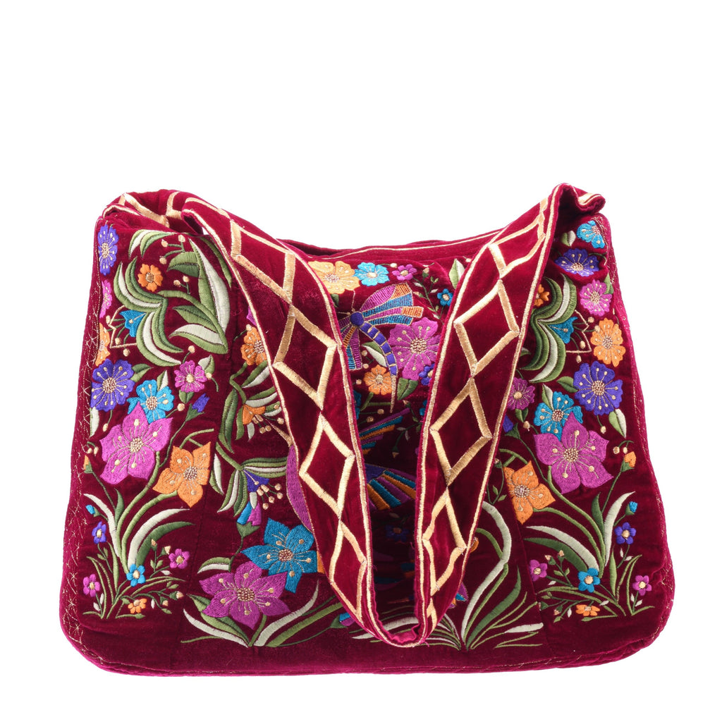 The Selena Luxe Tote Berry Red