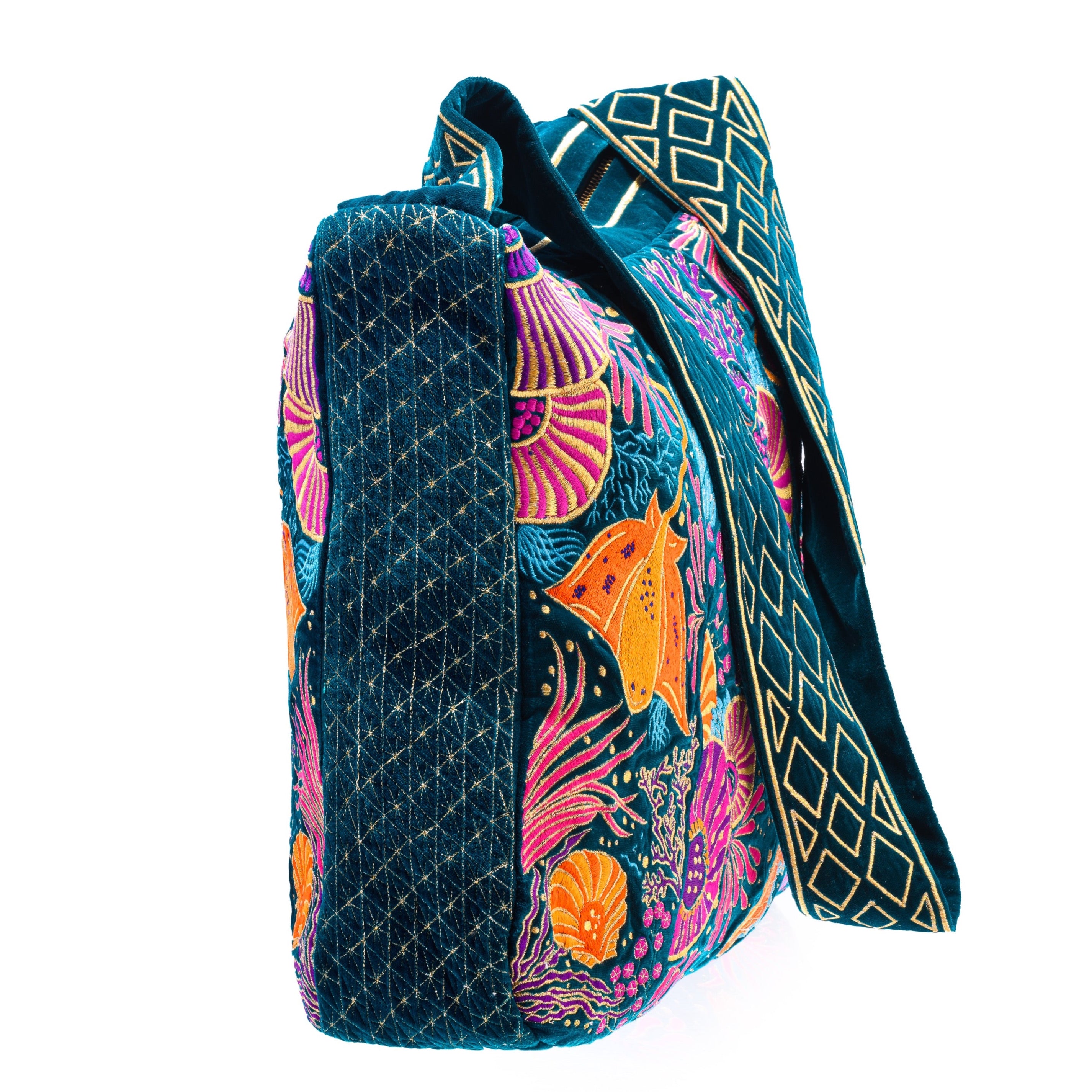 The Azores Luxe Tote Sea Green