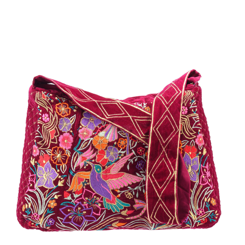 The Selena Luxe Tote Berry Red Light